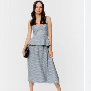 NWOT Reformation misty linen two piece set size US 6